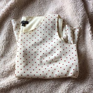 Polka dot Talbots peplum